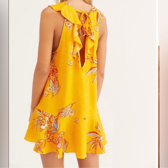 Free People Summer In Tulum Floral Printed Tunic Top Size Large - Picture 6 of 12